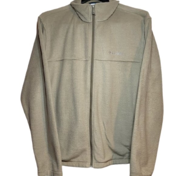 Columbia Mens Fleece Jacket Tan Beige 